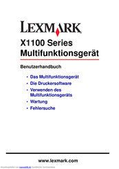 Lexmark X1100 Series Benutzerhandbuch