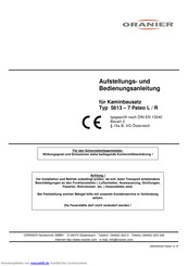 Oranier 5613 - 7 Pateo L/ R Bedienungsanleitung