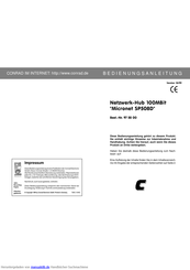 Conrad Electronic Micronet SP508D Bedienungsanleitung