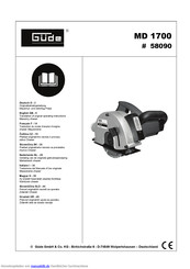 Gude 58090 Originalbetriebsanleitung