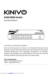 Kinivo K500 HDMI-Switch Benutzerhandbuch