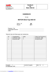 Solo 382 Handbuch