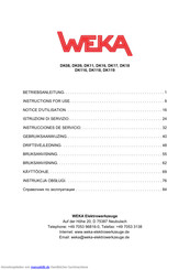 Weka DK116 Betriebsanleitung