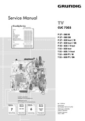 Grundig T 55 - 830 / 4 text Serviceanleitung