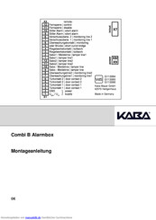 Kaba G113066 Montageanleitung