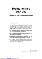 Langguth DTA 300 Montage- Und Betriebsanleitung