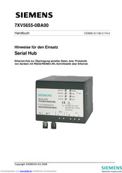 Siemens 7XV5655-0BA00 Handbuch
