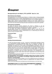 GRAUPNER OTTO LAUFFER Montageanleitung