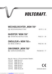 VOLTCRAFT MSW 700-12-G Bedienungsanleitung