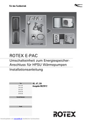 Rotex Rotex REP LT 3H Installationsanleitung