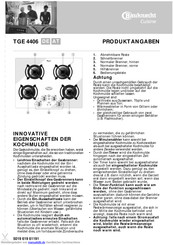 Bauknecht TGE 4406 Produkthandbuch
