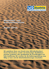 WD Austria WD100 Bedienungs- Und Wartungsanleitung
