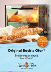 Resch&Frisch Original Back's Ofen Bedienungsanleitung