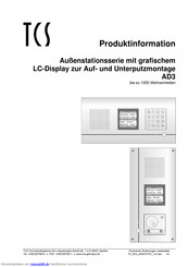 TCS ad33 Produktinformation