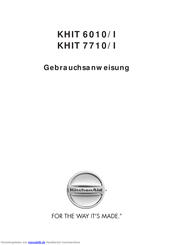 KitchenAid KHIT 7710/I Gebrauchsanweisung