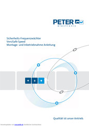 PETER electronic VersiSafe Speed Montage- Und Inbetriebnahme Anleitung