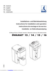 Beko ÖWAMAT 16 Installation Und Betriebsanleitung