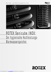 Rotex Sanicube Solaris INOX scs 38/16/16 Montage- Und Bedienungsanleitung