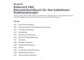 Roborock H60 Ultra Benutzerhandbuch