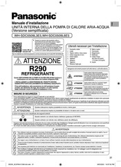 Panasonic WH-SDC0509L3E5 Installationshandbuch