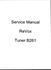 Revox B261 Serviceanleitung