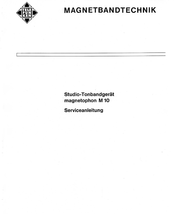 Telefunken M 10 Serviceanleitung