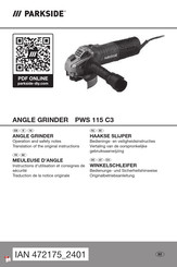 Parkside HG11161 Bedienungs- Und Sicherheitshinweise