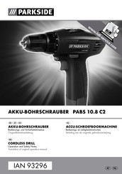 Parkside PABS 10.8 C2 Bedienungs- Und Sicherheitshinweise