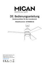 Mican 32760006-02 Bedienungsanleitung