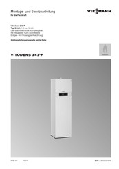 Viessmann VITODENS 343-F Montage- Und Serviceanleitung