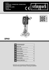 Scheppach DP60 Originalbetriebsanleitung