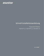Asustor AS6702T v2 Schnellinstallationsanleitung
