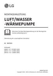 Lg HM091MRS UA40 Montageanleitung