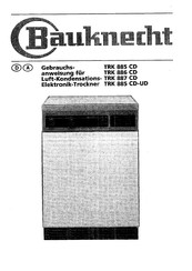 Bauknecht TRK 885 CD Gebrauchsanweisung