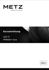 Metz MTB4001 Serie Kurzanleitung