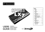 Soundcraft SPIRIT LX7 Handbuch
