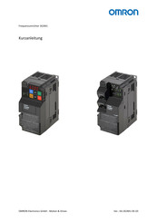 Omron 3G3M1 Kurzanleitung