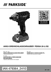 Parkside PDSSA 20-Li B2 Originalbetriebsanleitung