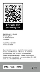 Parkside PLEM 50 D5 Bedienungs- Und Sicherheitshinweise