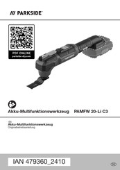 Parkside PAMFW 20-Li C3 Originalbetriebsanleitung