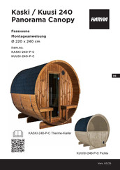 Harvia KASKI-240-P-C Montageanweisung