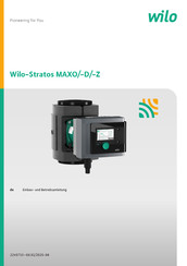 Wilo Stratos MAXO Einbau- Und Betriebsanleitung