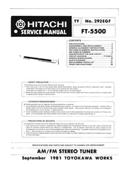 Hitachi FT-5500 Serviceanleitung