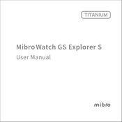 Mibro TITANIUM MibroWatch GS Explorer S Bedienungsanleitung