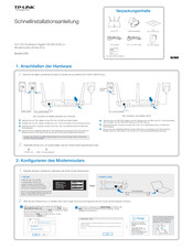 Tp-Link Archer D7b Schnellinstallationsanleitung