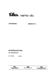 Efka vario dc AB80A4115 Bedienungsanleitung