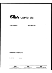 Efka vario dc PF82AV3226 Betriebsanleitung