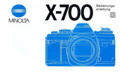 Minolta X-700 Bedienungsanleitung