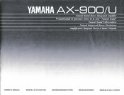 Yamaha AX-900 Bedienungsanleitung