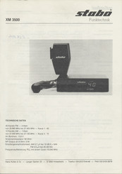 Stabo XM 3500 Bedienungsanleitung